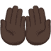 🤲🏿 palms up together: dark skin tone display on Apple